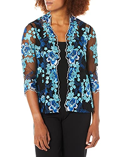 Black/Multi Blue Floral
