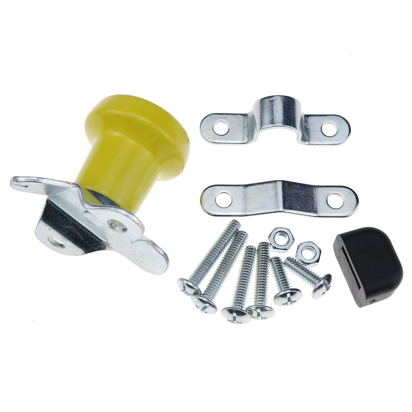 DVPARTS Yellow Vinyl Steering Wheel Spinner Knob with Ball Bearing - Universal Fit for John Deere, Ford, IH, Massey Ferguson, Cub Cadet & Moline Tractors - Perfect for Farm & Lawn Equipment Steering Control