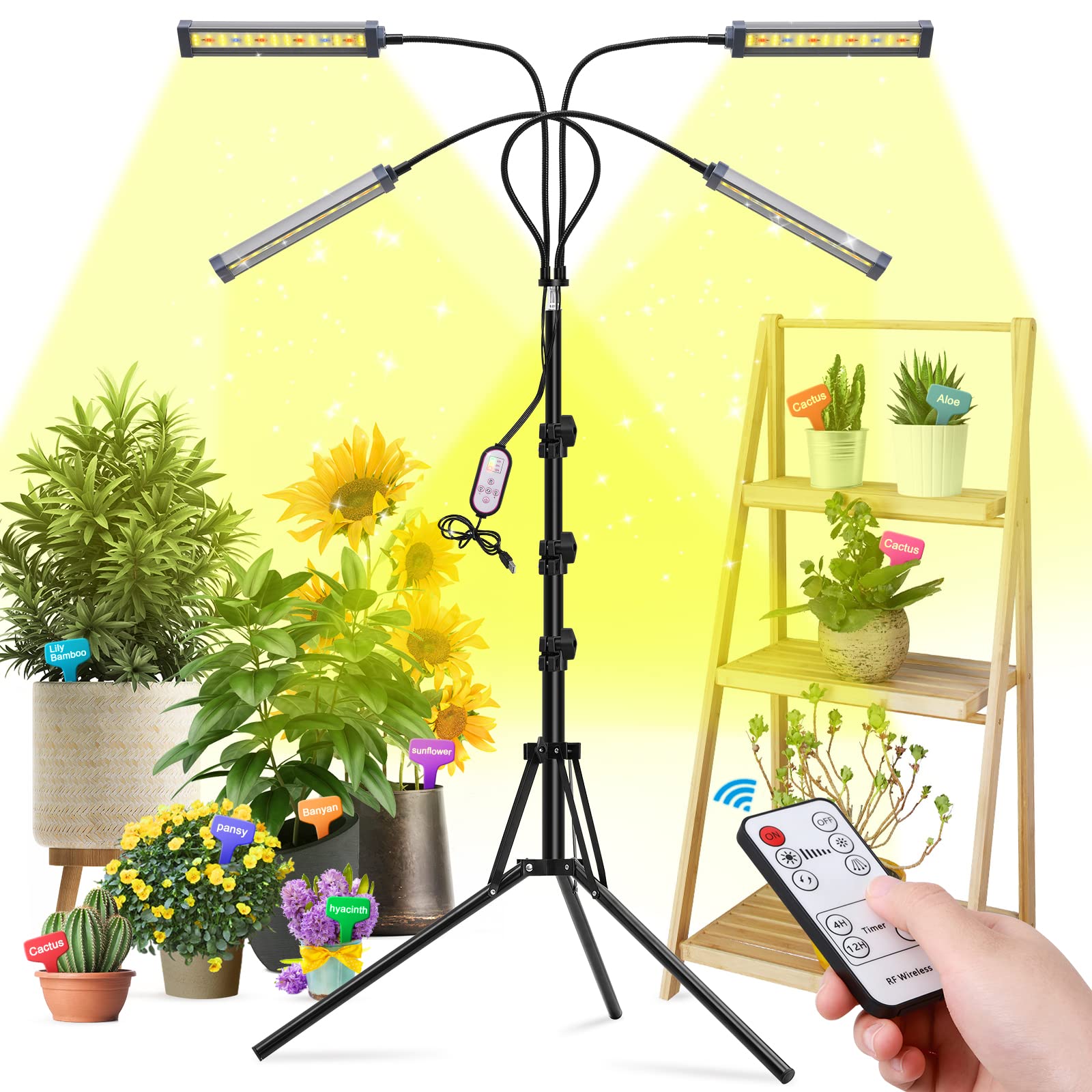 **Best LED Grow Lights for Indoor Plants - Full Spectrum Plant Light with 63
