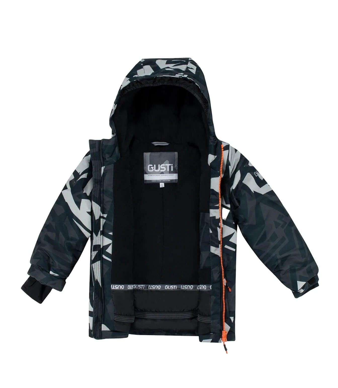 Gusti Lex Insulated Snow Suit for Men & Women - Waterproof Winter Jacket & Pants Set, Charcoal Grey - Perfect for Skiing, Snowboarding & Cold Weather Outdoor Activities