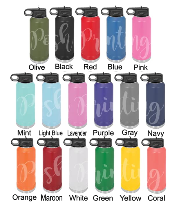 Personalized 32oz Engraved Water Bottle for Girls - Custom Karate Design, Multiple Colors - Perfect for Sports, Gym & School Hydration