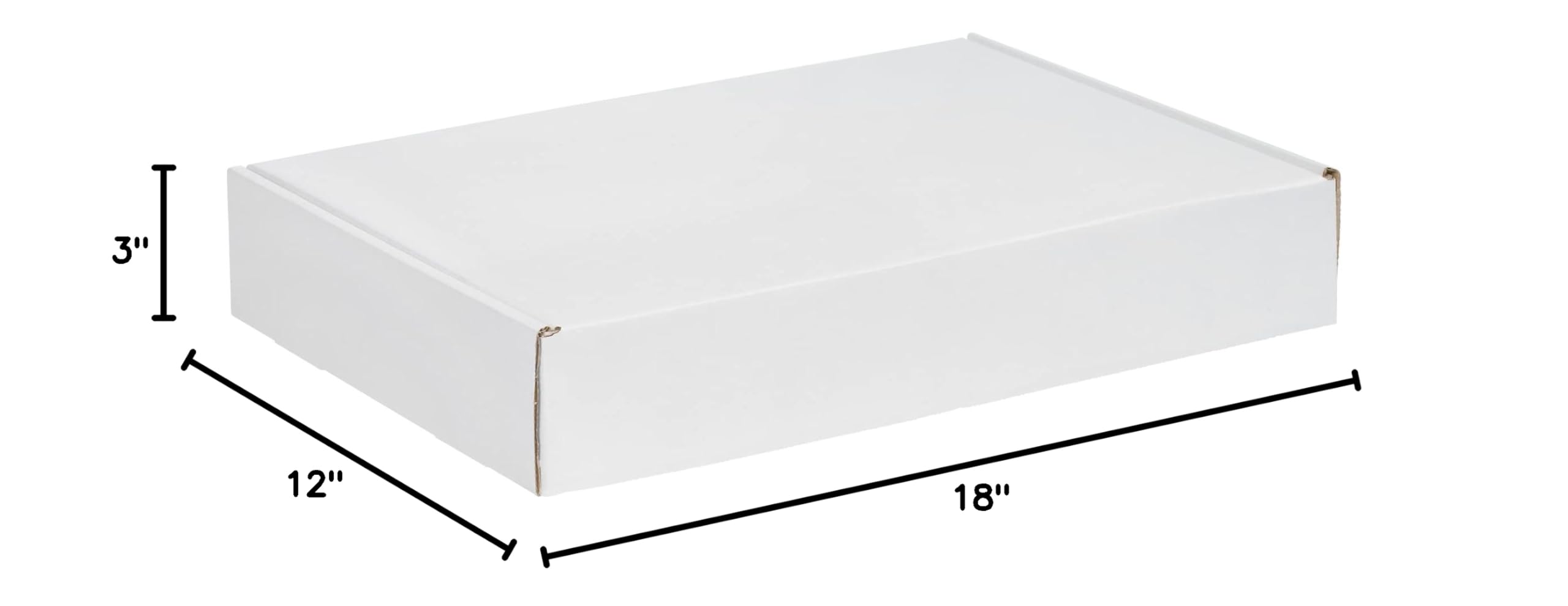 BOX USA 18x12x3 Inches Small Corrugated Cardboard Shipping Boxes - 100 Pack | Heavy Duty Moving, Packing & Storage Boxes for Home, Office & Ecommerce Shipping
