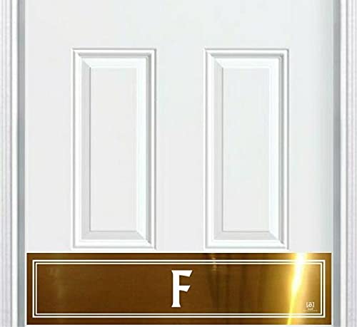 Personalized Brass Door Kick Plate - Engraved Monogram for Home & Office