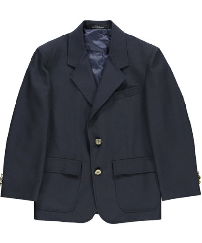 Men's Navy Blue Single-Breasted Rifle School Blazer - Size 52 - Formal Wear for School, Office & Special Occasions