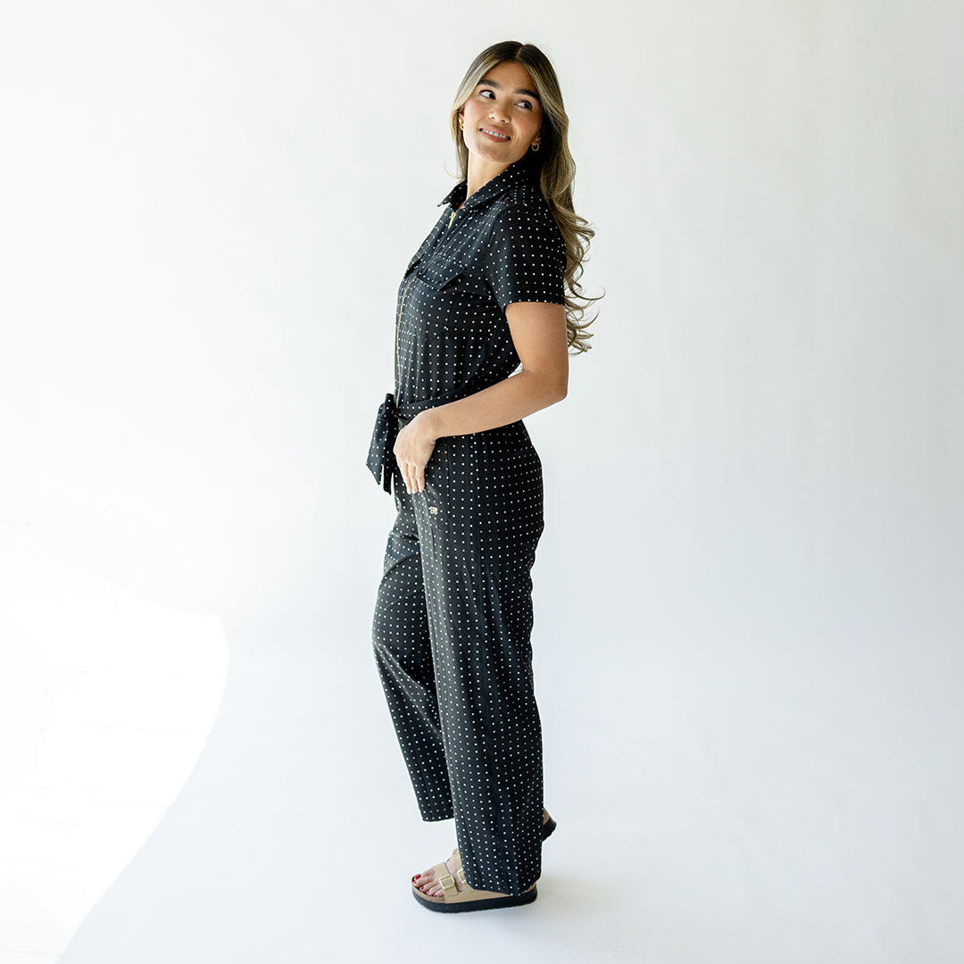 Stylish Polka Dot Jumpsuit for Women - Trendy One Piece Romper with Pockets | Perfect for Casual Outings, Parties, and Summer Fashion