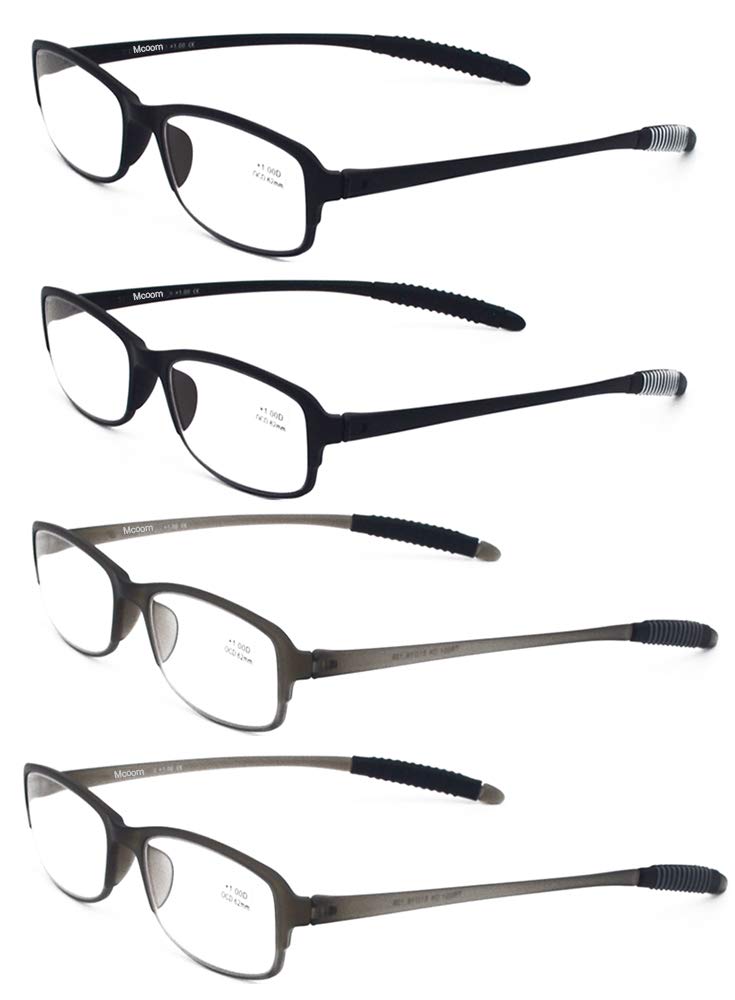 Blue Light Blocking Glasses for Computer & Reading - UV Protection Anti Eyestrain Eyewear for Women & Men - Flexible Lightweight Frames for Office, Gaming & Digital Screen Use