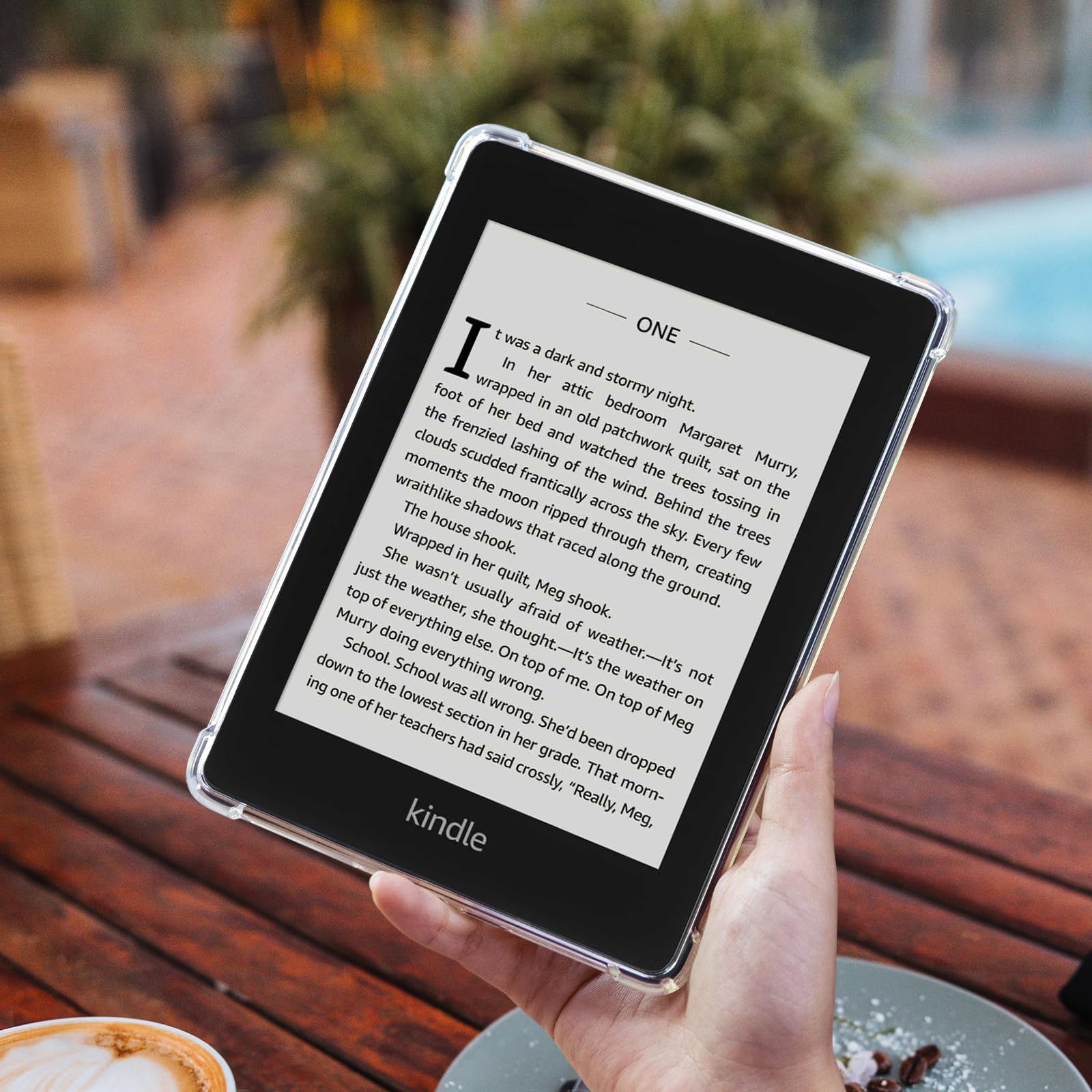 CoBak Clear Shockproof TPU Case for Kindle Paperwhite 10th Gen (6'') & Signature Edition (2018) - Slim Lightweight Protective Cover | Perfect for Reading, Travel & Daily Use