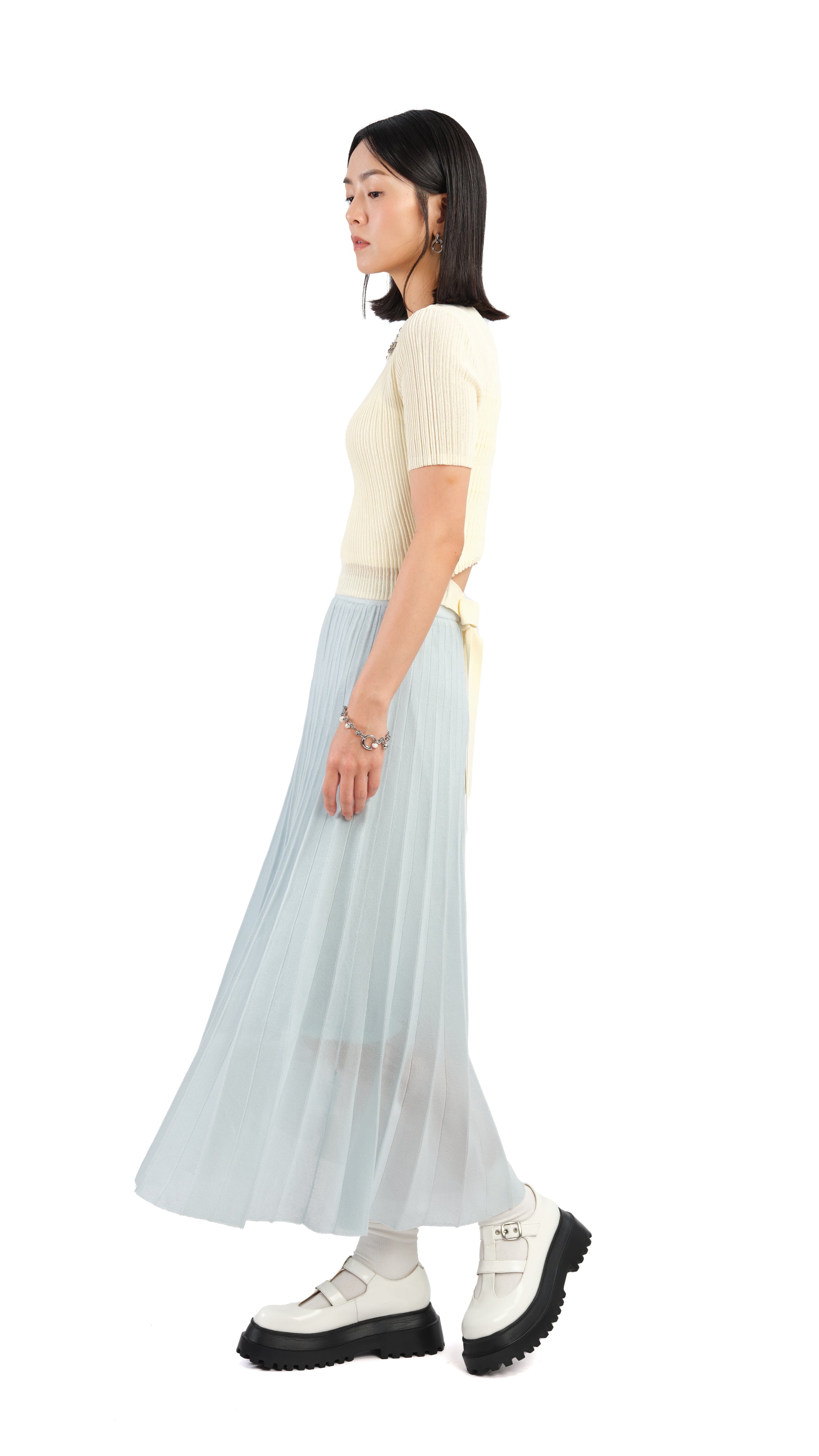 Elegant Sheer Knit Skirt for Women - Comfortable & Stylish A-Line Midi Skirt - Perfect for Casual Outings, Date Nights & Summer Fashion