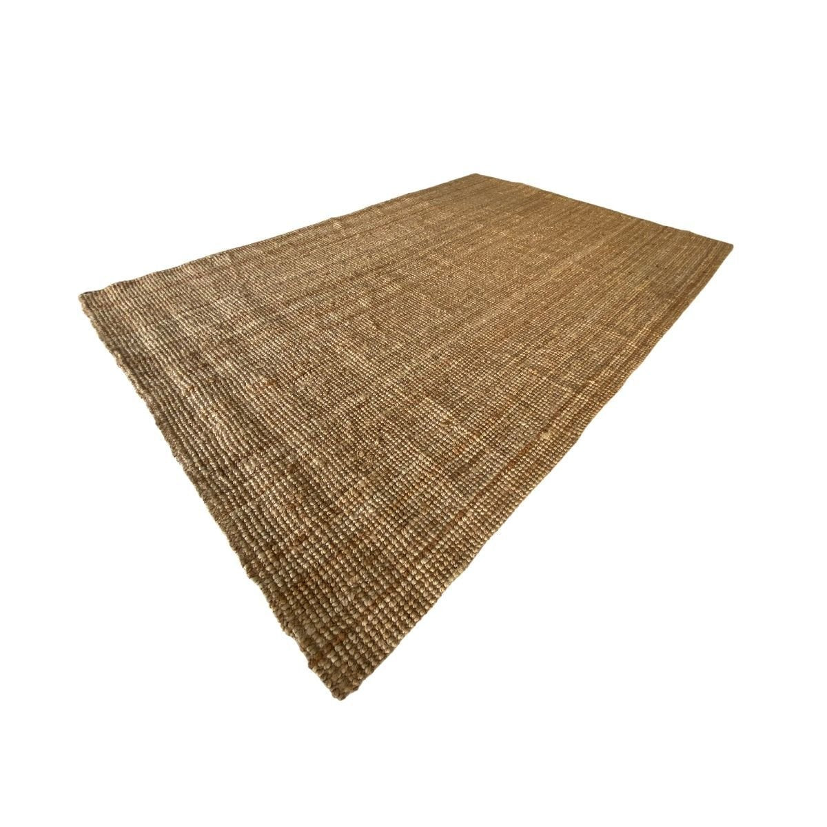 Natural Braided Jute Rug - 7.8 x 5.2 Feet Handwoven Eco-Friendly Floor Mat for Living Room, Bedroom & Boho Home Decor