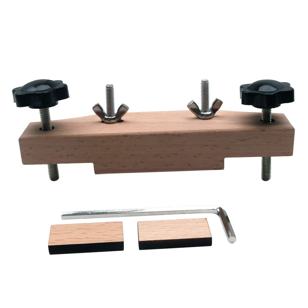 Decdeal Maple Guitar Bridge Clamp - Acoustic & Classical Guitar Repair Tool for Easy Installation - Perfect for Guitar Maintenance, Bridge Fixing & DIY Repairs