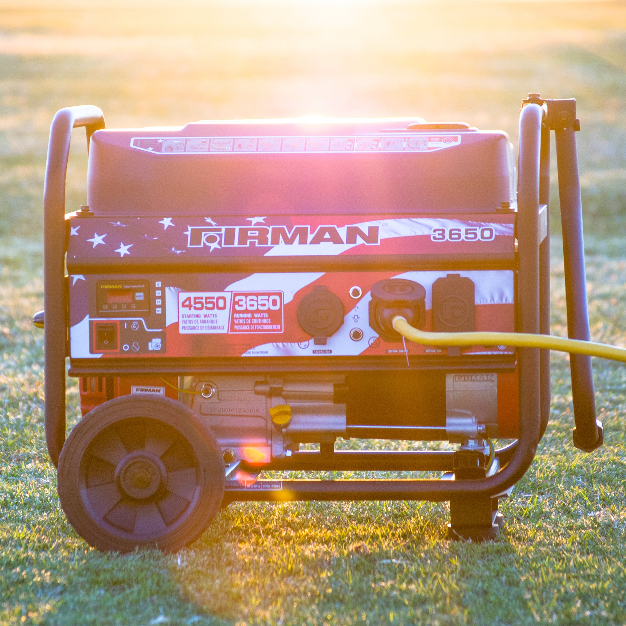4550W Portable Gas Generator with Recoil Start - 120V Power for Camping, Emergencies & Outdoor Events