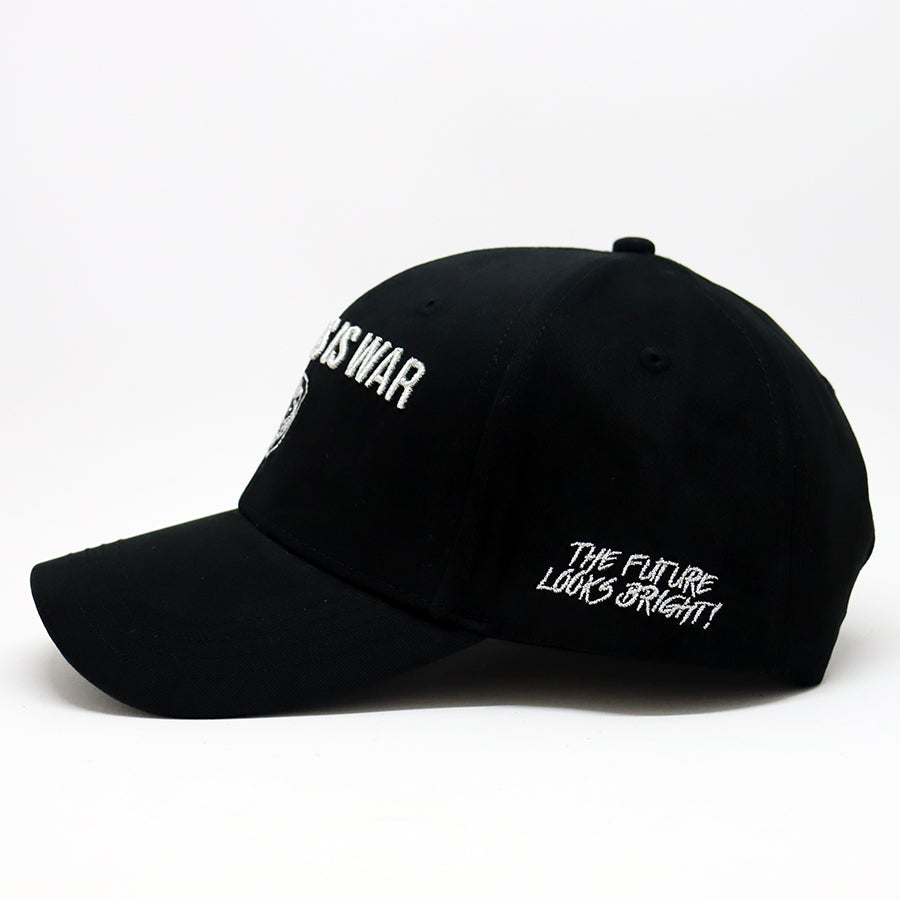 Business is War Silver and Black Snapback Hat - Stylish Unisex Baseball Cap for Men & Women - Perfect for Streetwear, Hip Hop Fashion, and Casual Outfits