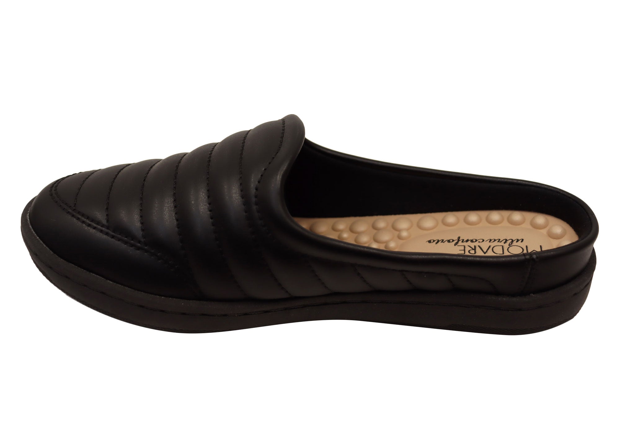 Zalia Women's Comfortable Closed Toe Open Back Mules - Ultra Soft Slip-On House Shoes for Relaxing at Home & Casual Outings