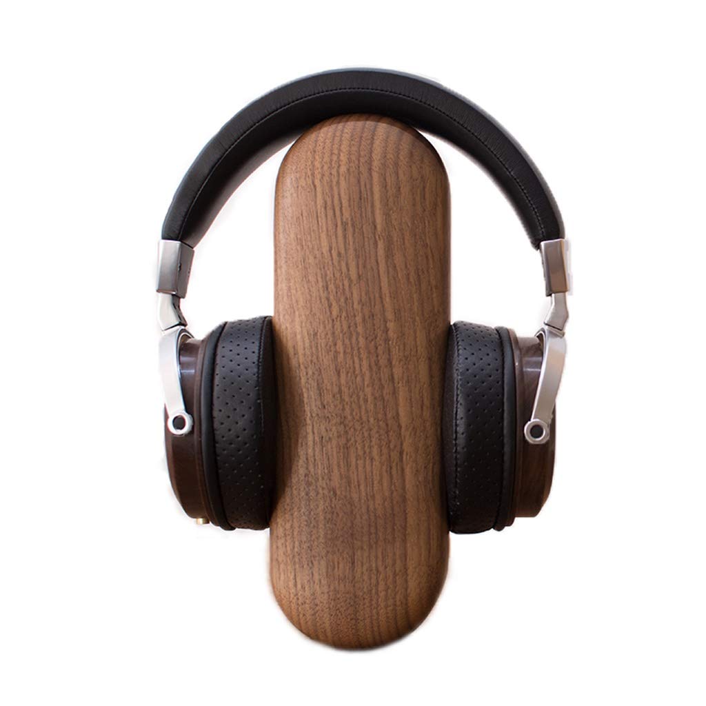 Universal Wooden & Brass Headphone Stand - Stylish Desktop Earphone Holder for Gaming, Office & Home Decor (Color: A) - Perfect for Organizing Headsets & Enhancing Workspace Aesthetics