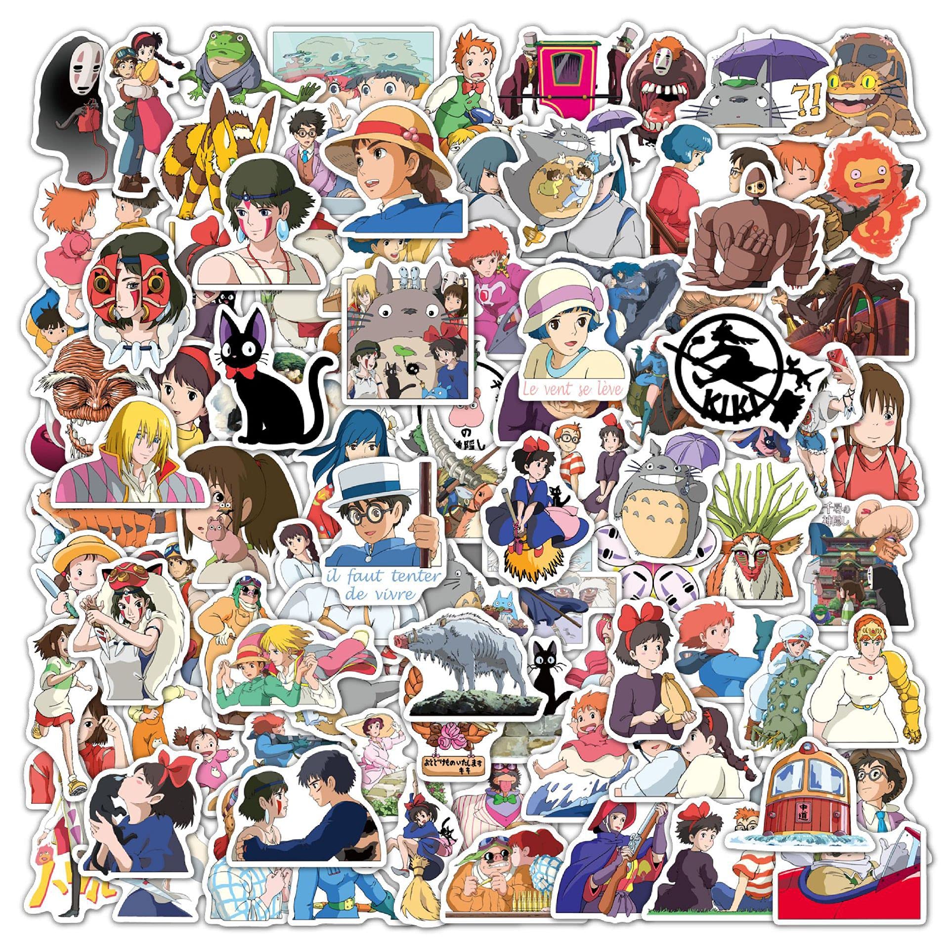 100 PCS Cute Anime Stickers - Waterproof Vinyl Kawaii Decals for Laptop, Guitar, Water Bottle, Luggage & Bike - Fun Fashion Stickers for Kids, Teen Girls & Adults - Perfect for DIY Crafts, School Supplies & Room Decor