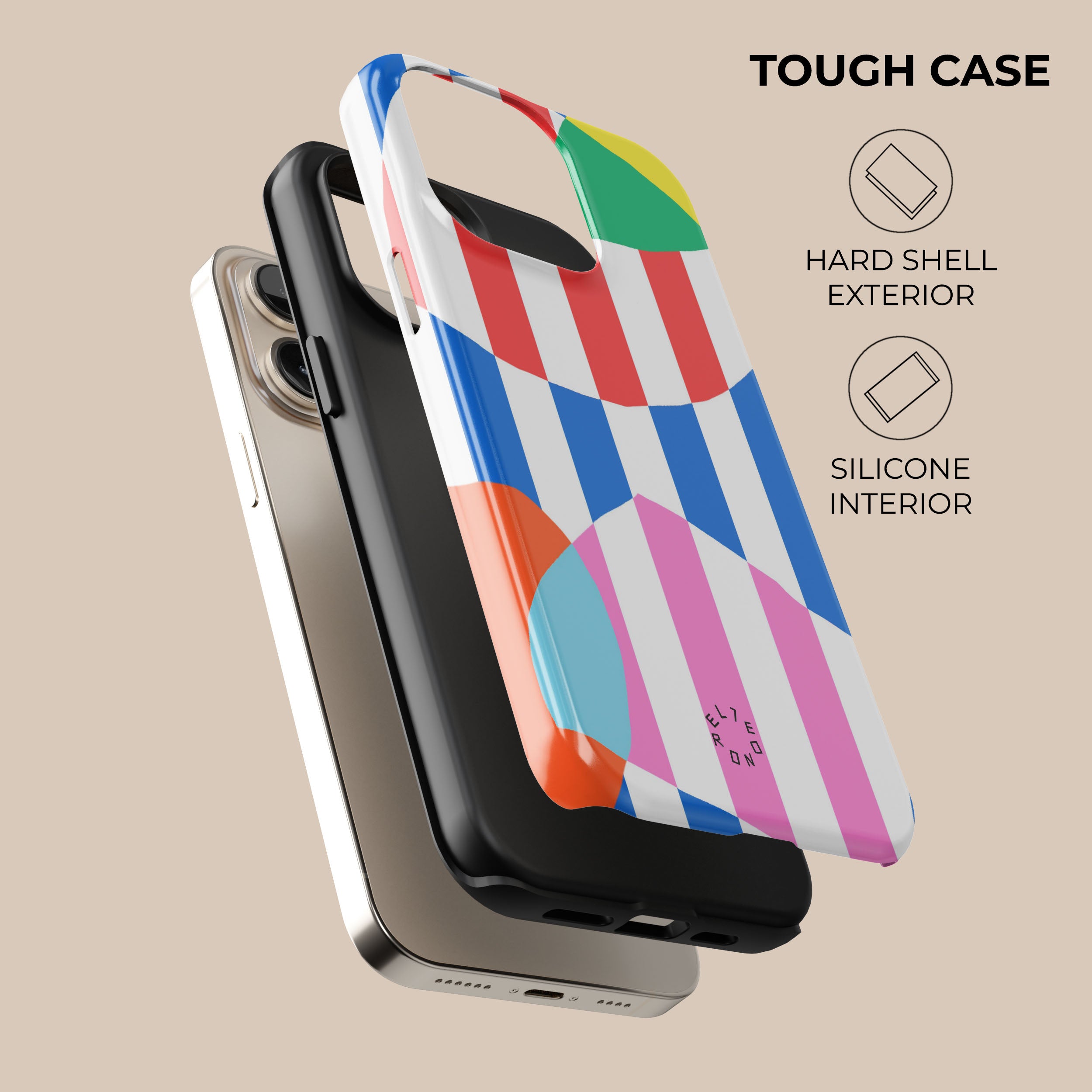 Stripped Symphony Phone Case - Stylish & Durable Protective Cover for iPhone & Samsung - Perfect for Everyday Use, Travel & Outdoor Activities