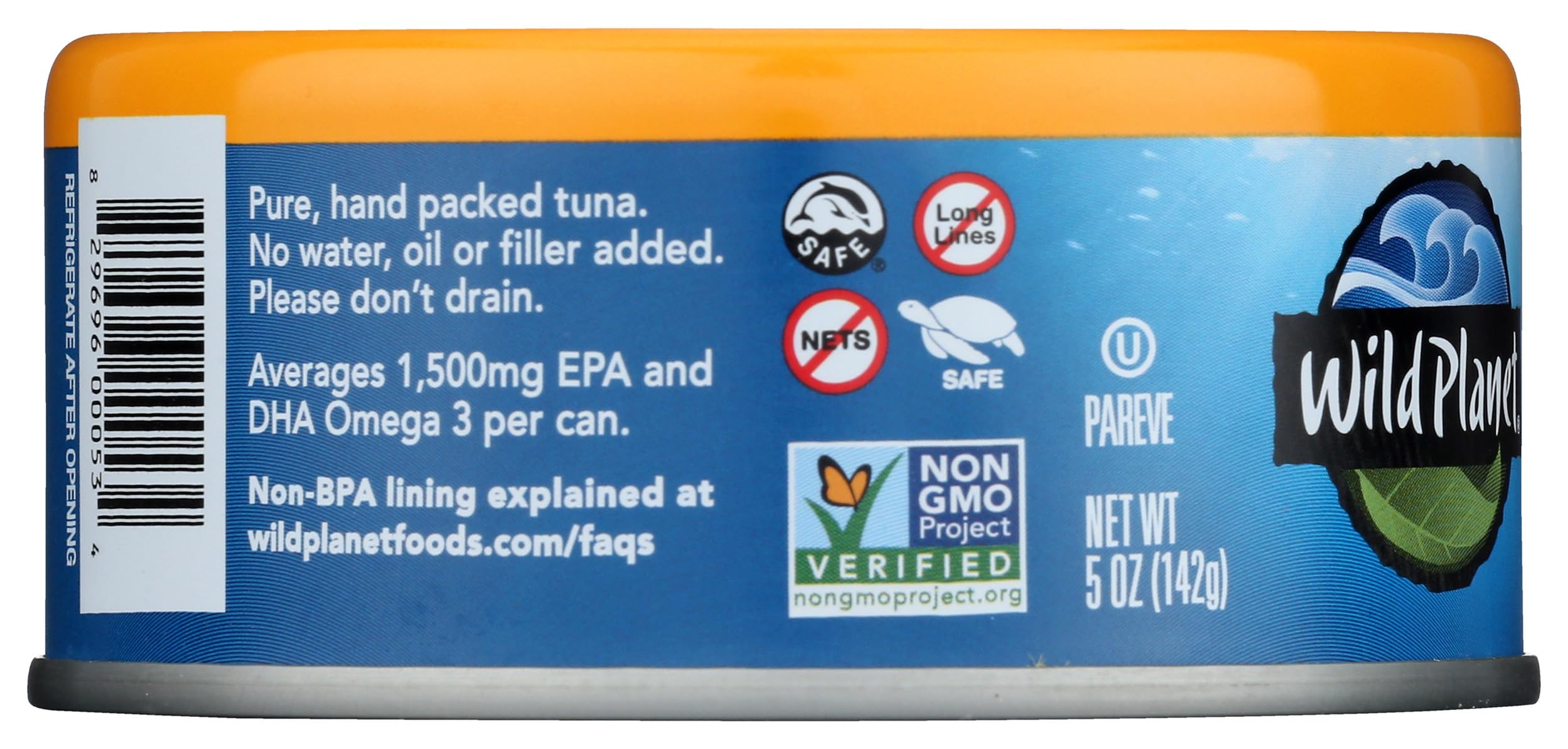 Wild Planet Sustainably Caught Wild Albacore Tuna in Cans - 5 oz Pack of 12 | High Protein, Mercury Tested, Non-GMO | Perfect for Salads, Sandwiches & Healthy Meal Prep
