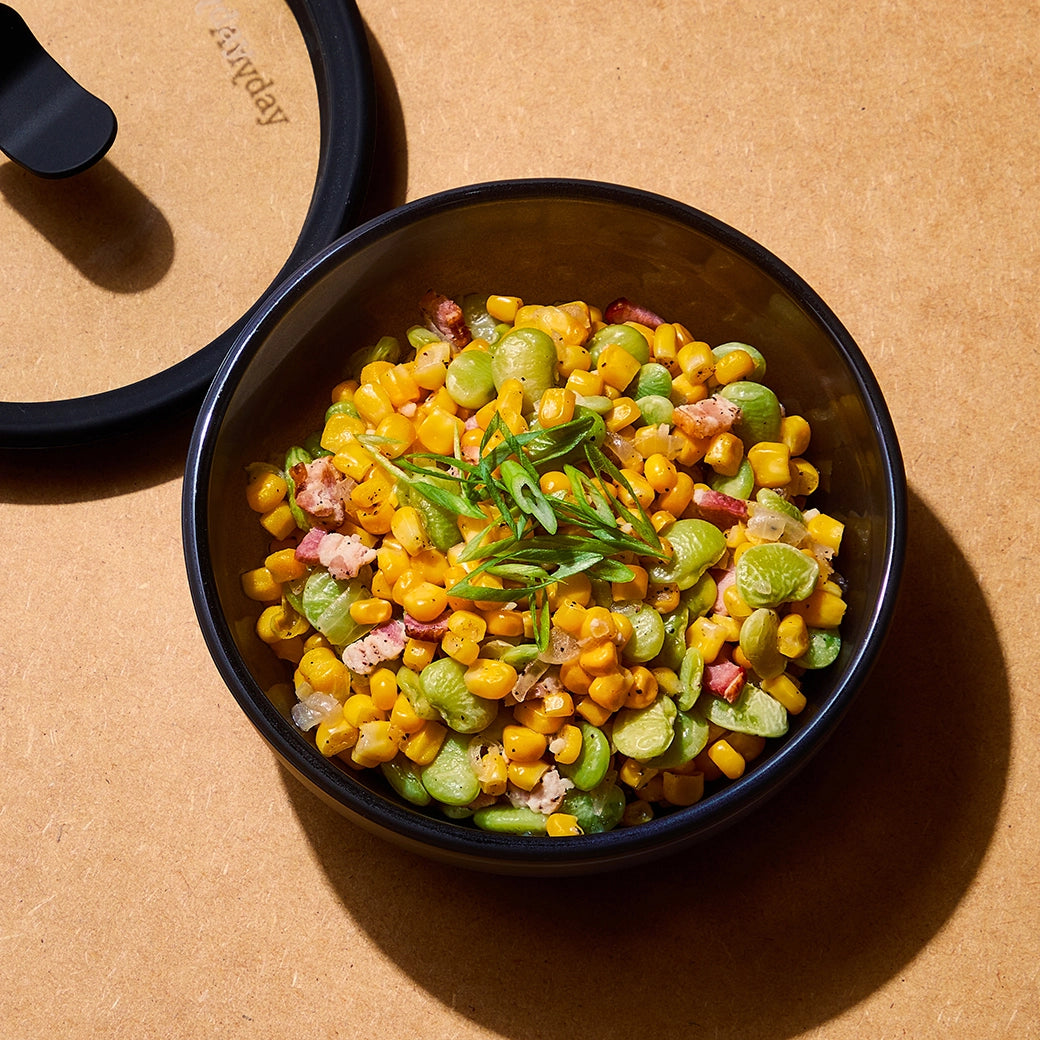 Fresh Summer Corn Succotash Mix - Sweet Corn, Bell Peppers & Lima Beans - Perfect for BBQs, Picnics & Healthy Side Dishes