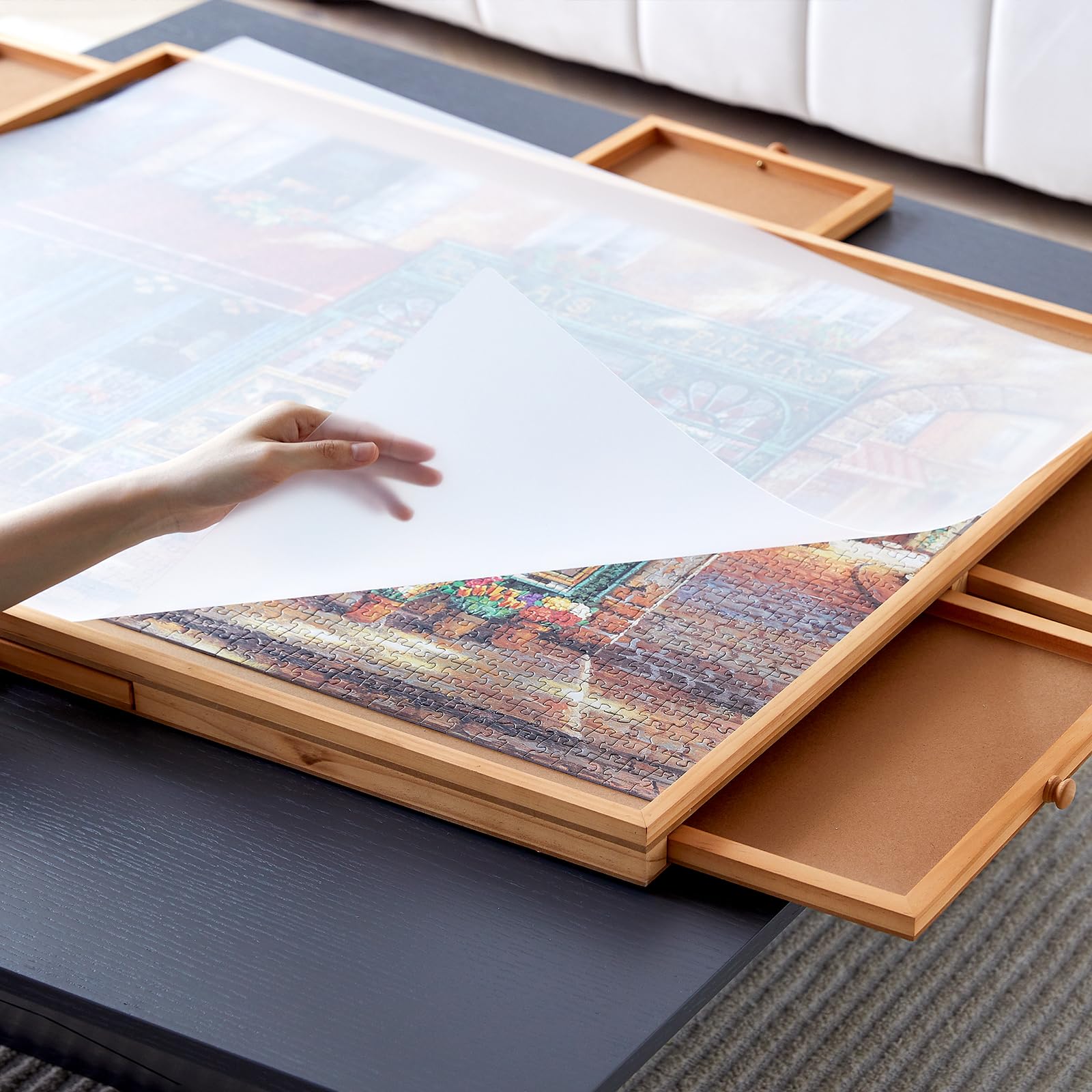 1000 Piece Puzzle Board with Drawers - 21