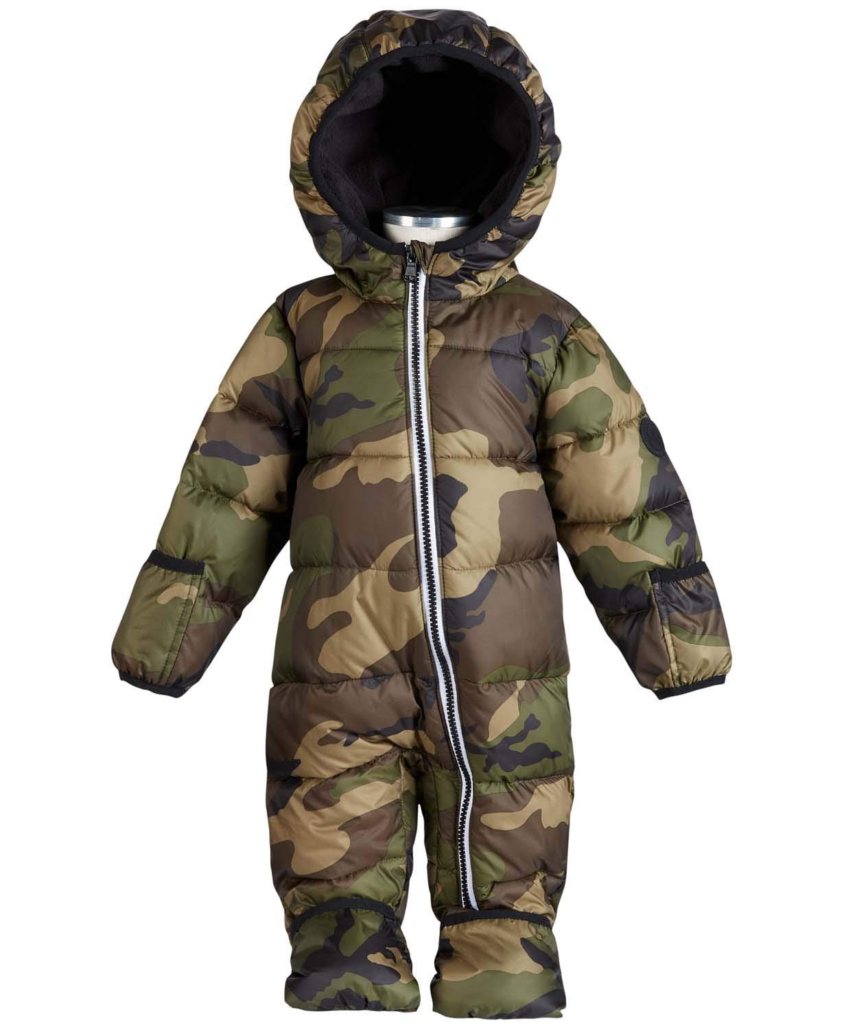 Michael Kors Baby Boys Camo Print Coverall - Stylish Camouflage Jumpsuit for Infant Boys | Perfect for Casual Outings, Playdates & Photo Shoots