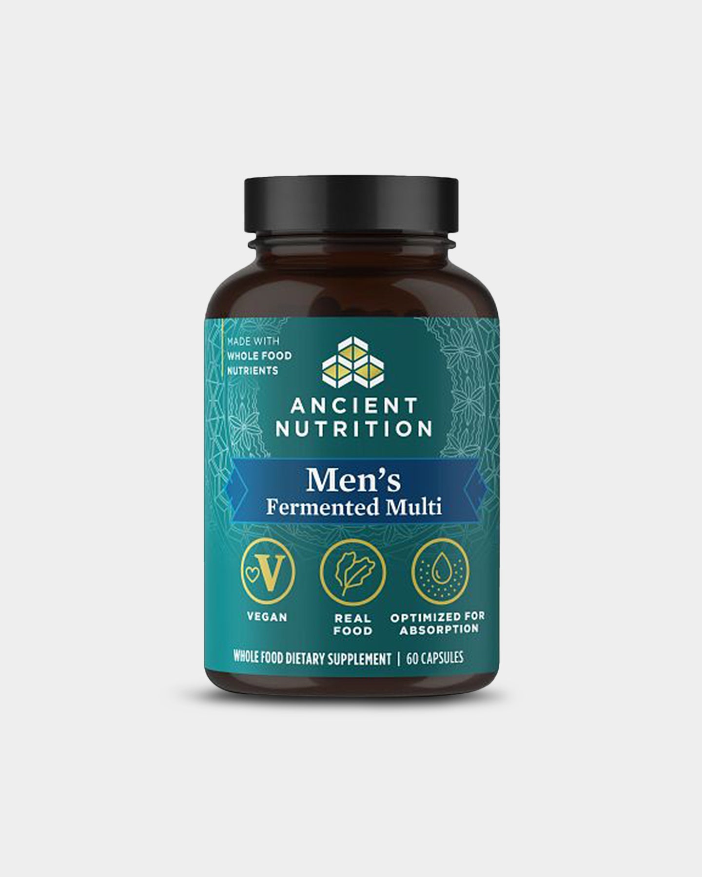 Ancient Nutrition Ancient Nutrients Fermented Multivitamin for Men - Supports Energy, Immunity & Digestion - Ideal for Active Lifestyles & Fitness Enthusiasts