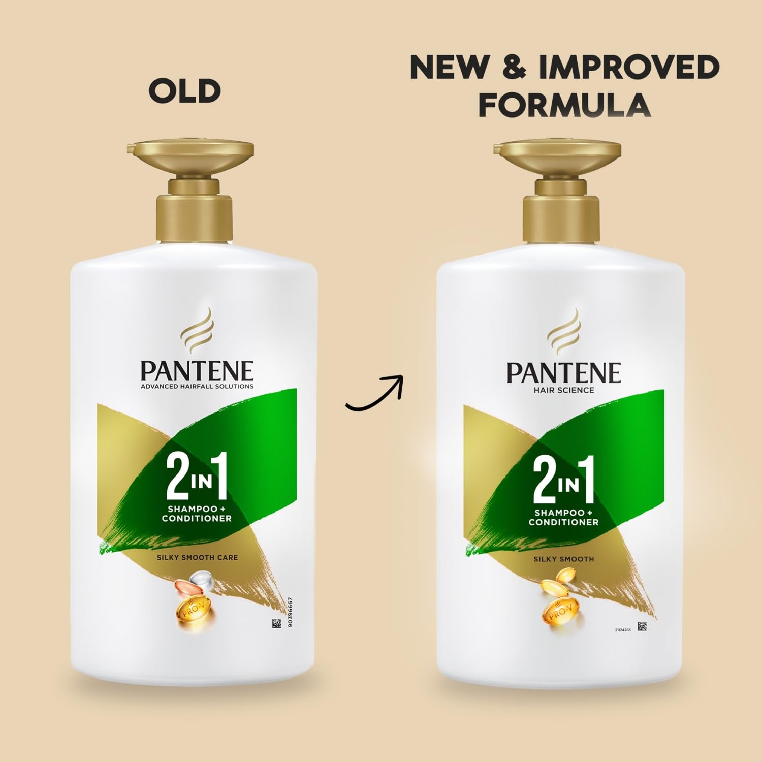Pantene Advanced Hairfall Solution 2-in-1 Anti-Hairfall Shampoo & Conditioner for Women - 1L Bottle | Silky Smooth Hair Treatment | Daily Use for Thicker, Stronger Hair | Perfect for Dry & Damaged Hair Care