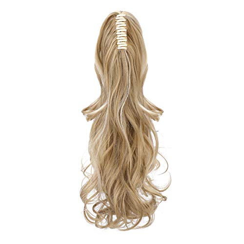 Clip-in Ponytail Hair Extension with Claw Clip - Natural Looking Hairpiece for Instant Volume & Length - Perfect for Parties, Weddings & Everyday Styling