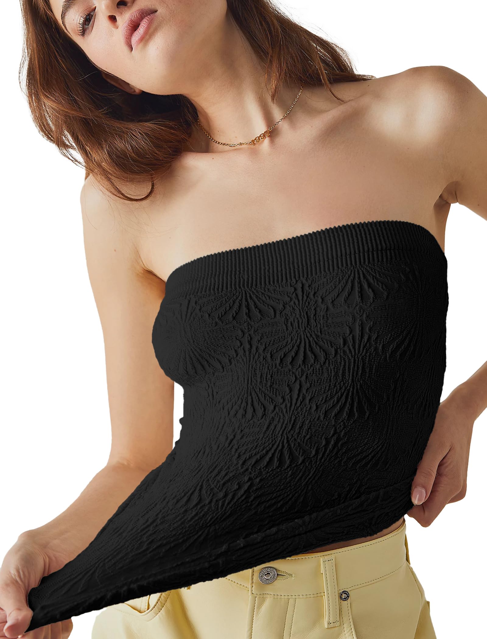 Trendy SAMPEEL Tube Tops for Women - Summer Fashion 2024 - Perfect for Beach, Music Festivals & Casual Outfits