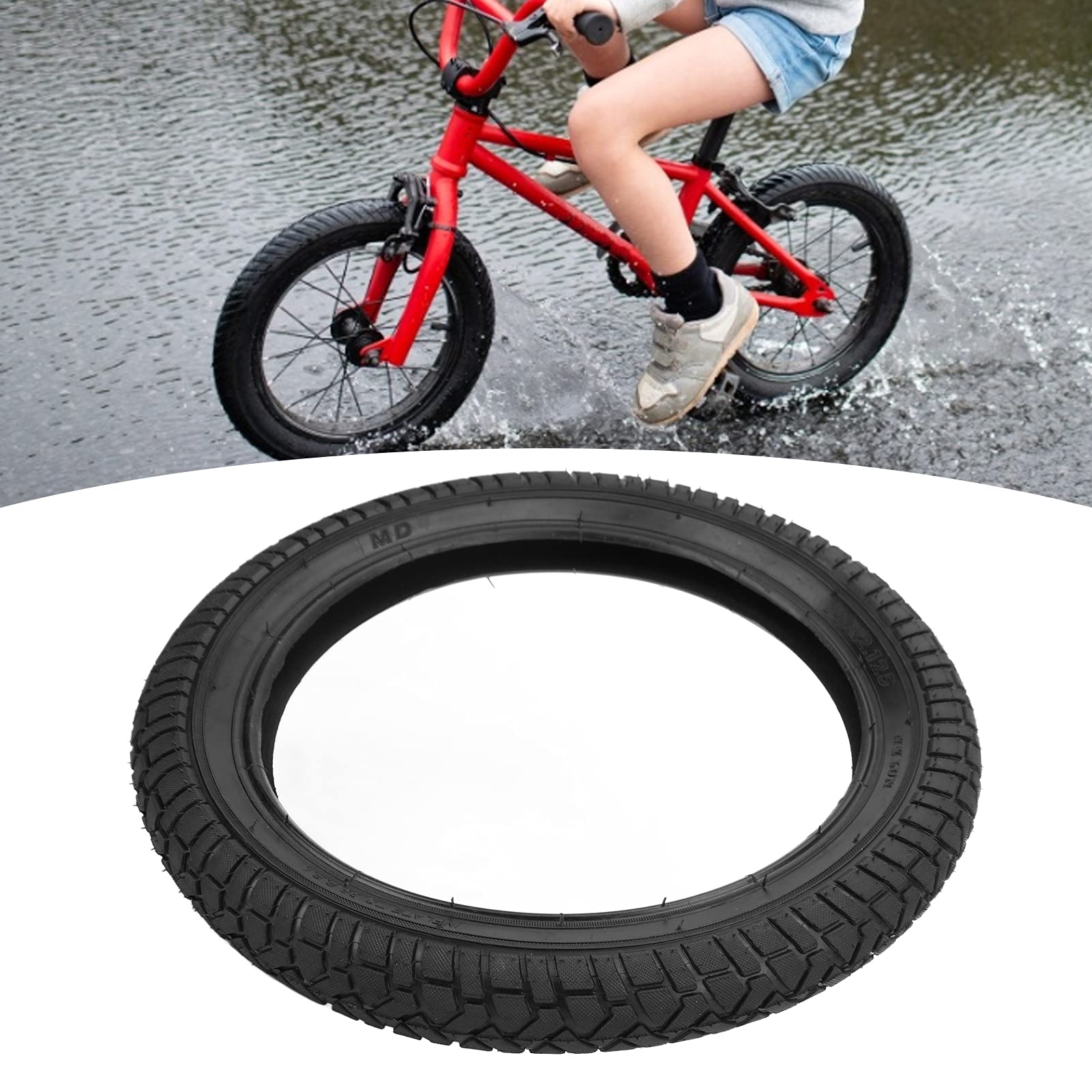 Velaurs Kids Bike Tires - Durable Wear-Resistant & Anti-Slip Mountain Bike Tires - Perfect for Off-Road Adventures and Daily Commuting