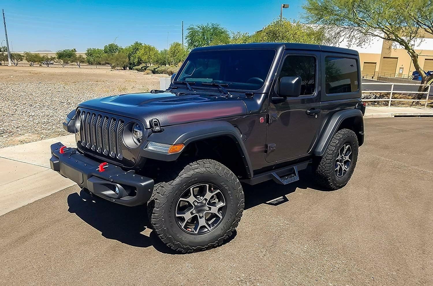 Raptor Series Magnum RT Drop Steps Running Boards for 2018-2025 Jeep Wrangler JL 2-Door - Black Off-Road Side Steps - Perfect for Trail Riding & Truck Accessories Upgrade