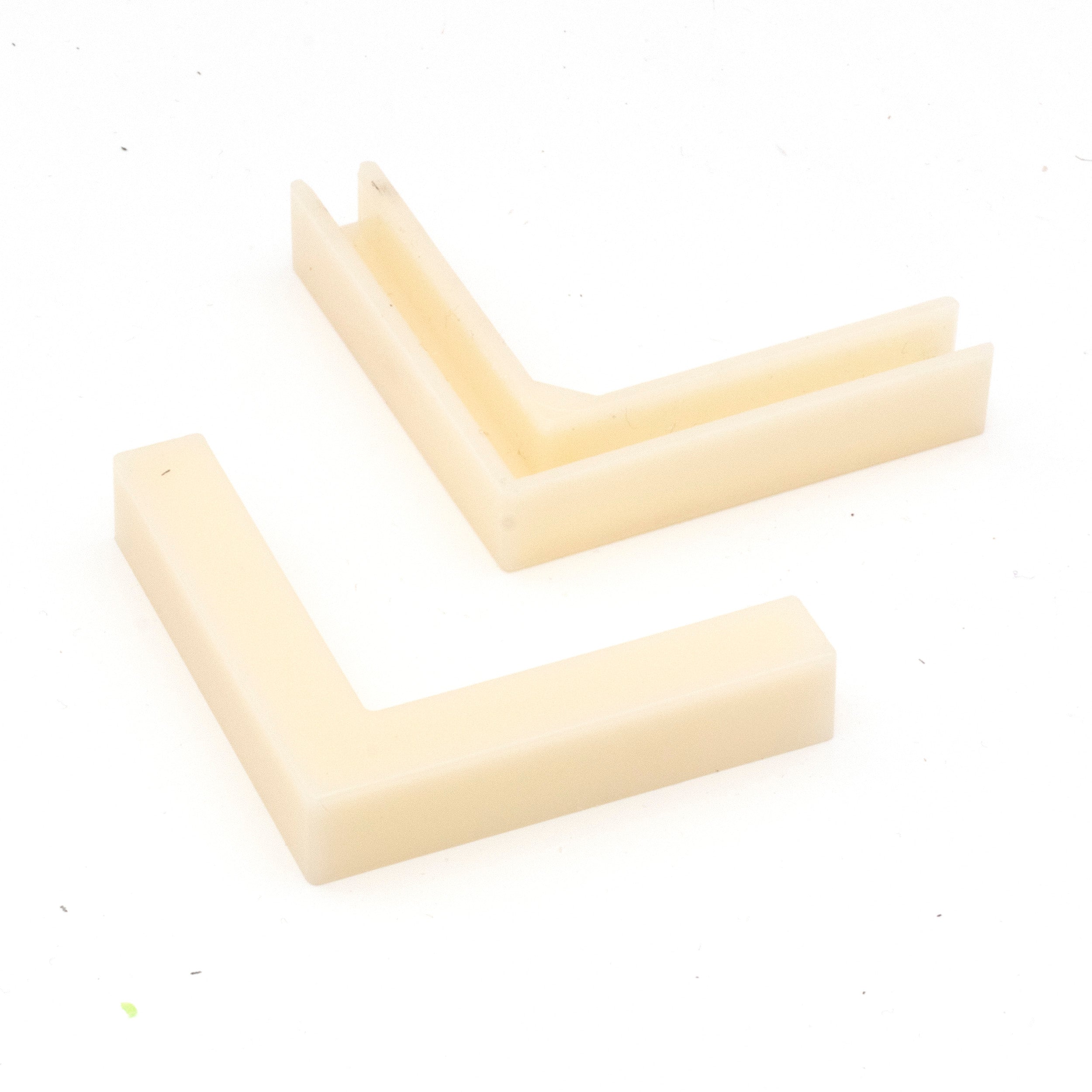 60x60cm Light Brown & White Wooden Effect PVC Boards - Twin Pack for DIY Home Decor, Wall Paneling, and Craft Projects