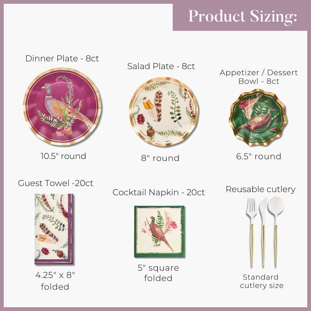 Feather Grove Elegant Table Setting - 12-Piece Dinnerware Set for Formal Dining, Weddings & Special Occasions | Porcelain Plates, Bowls & Cups | Perfect for Holiday Entertaining & Fine Dining Experience