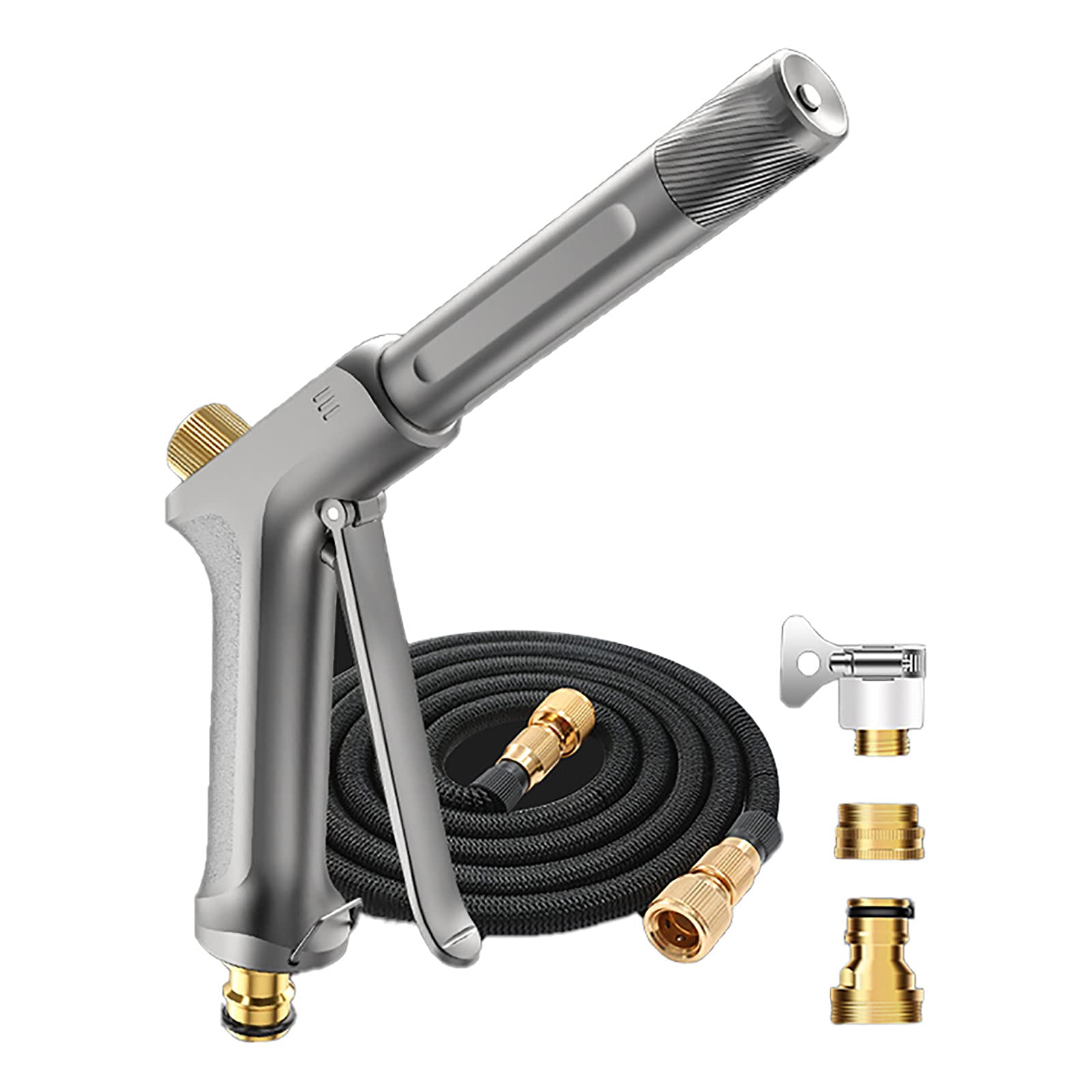 High Pressure Washer Gun - Flexible Car Wash Spray Gun with 2.5M Hose for Auto, Garden & Home Cleaning | Portable Foam Blaster for Vehicles, Patio, Driveway & Outdoor Surfaces