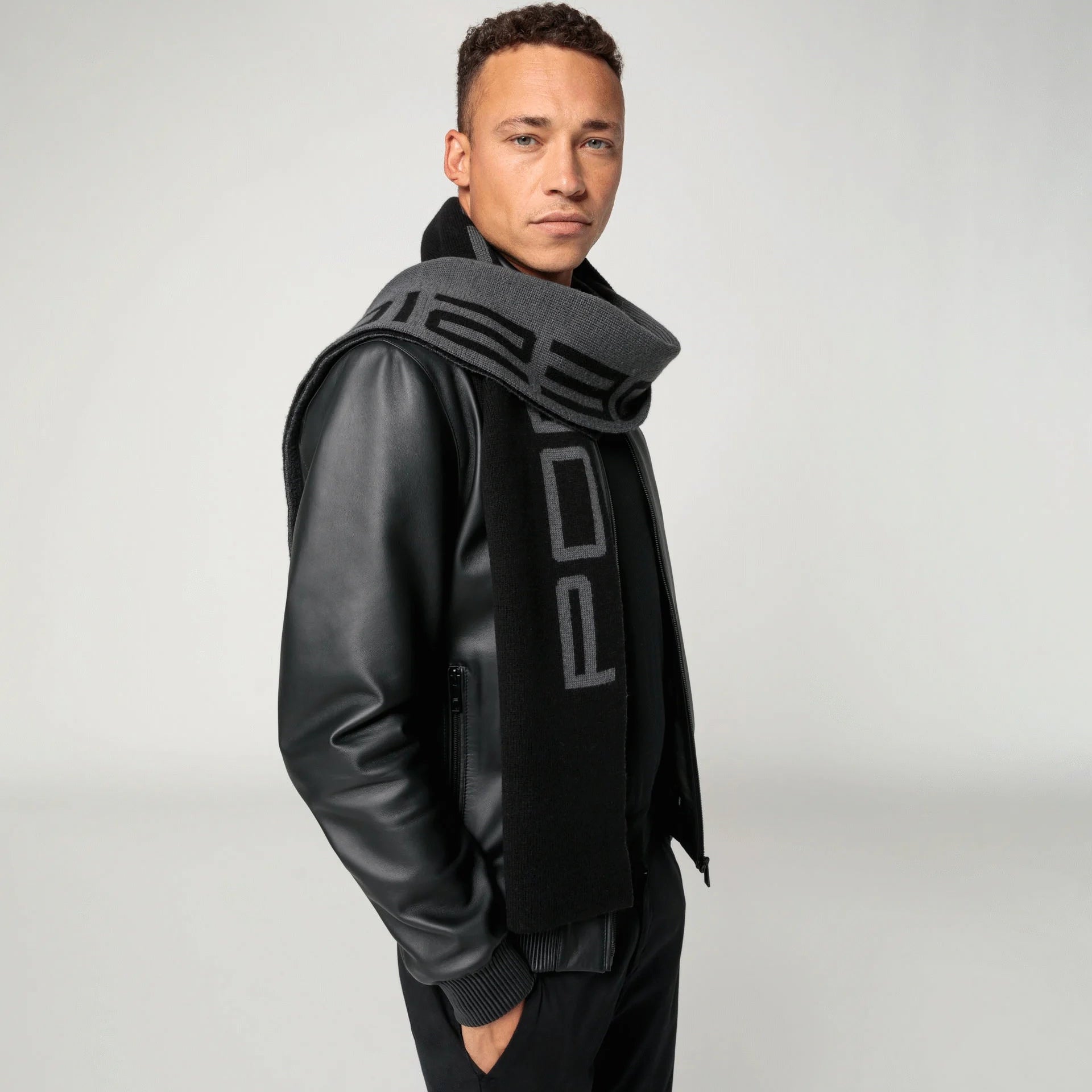 Porsche Design Premium Wool Scarf for Men & Women - Soft Winter Fashion Accessory - Perfect for Cold Weather, Travel & Outdoor Activities