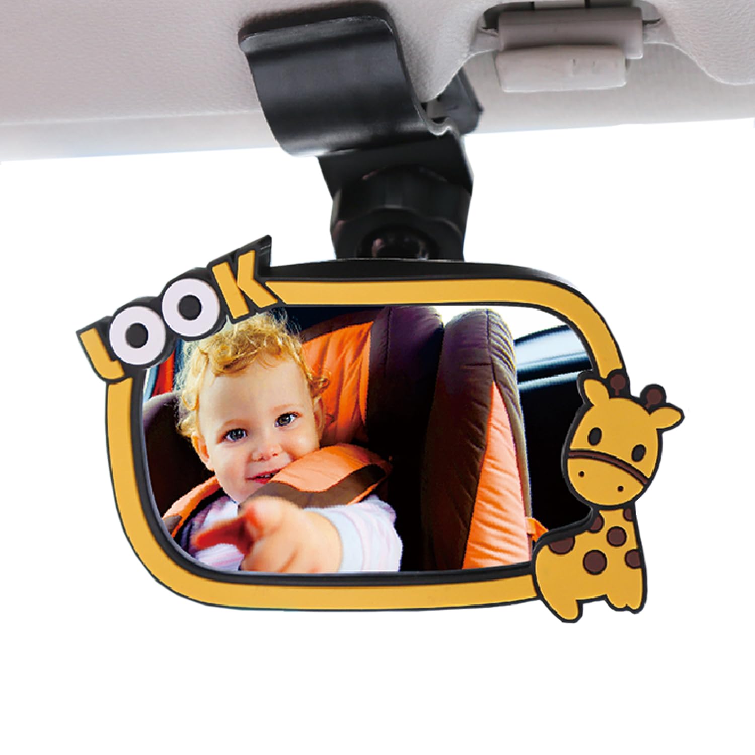 Yuentoen Shatterproof Baby Car Mirror - 360° Adjustable for Rear Facing Seats & Safe Travel