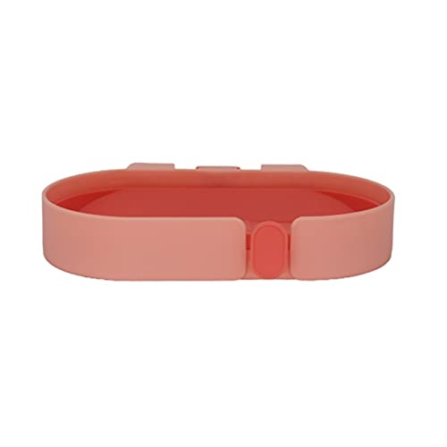 Gylazhuzizfzh Wall Mounted Soap Dish Holder - Quick Drain 3-Tier Detachable Soap Container for Bathroom, Kitchen & Shower - Pink Soap Storage Rack (Perfect for Small Spaces, RV & Dorm Use)