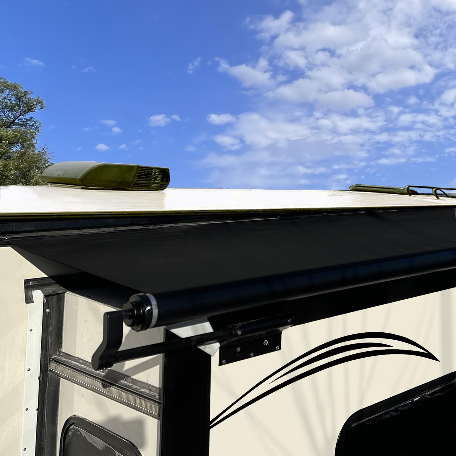 RV Awning Fabric Replacement - Universal Slide Topper for 5th Wheel RVs, Travel Trailers & Motorhomes (49