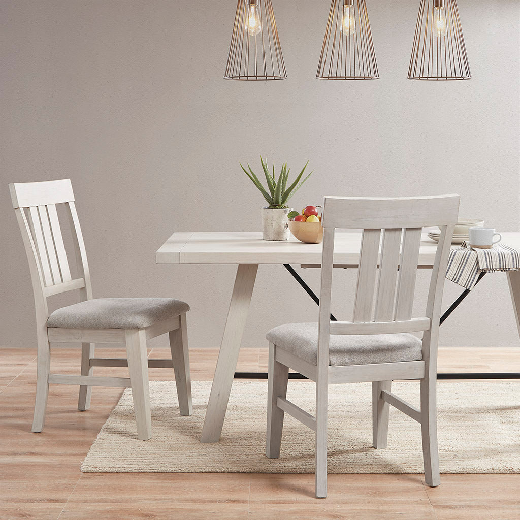 Modern Dining Side Chairs Set of 2 - Sturdy Wooden Kitchen Chairs with Padded Seats - Perfect for Dining Room, Kitchen, Breakfast Nook & Small Spaces