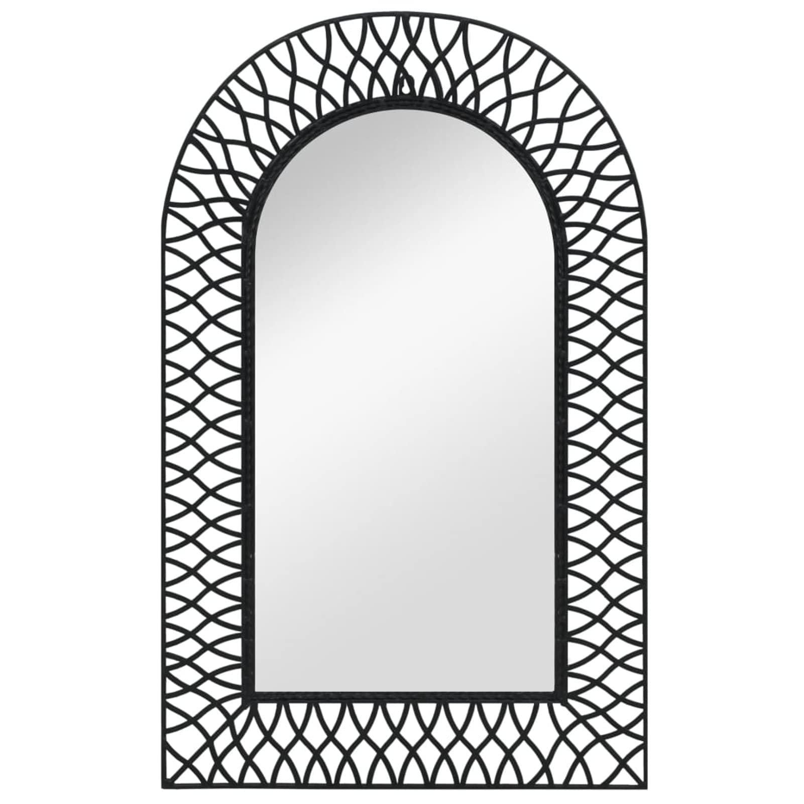 Xiannv Arched Wall Mirror - 19.6x31.4 Inch Large Black Mirror for Bedroom, Bathroom & Living Room Decor - Elegant Wall Mounted Mirror for Home & Office Decoration