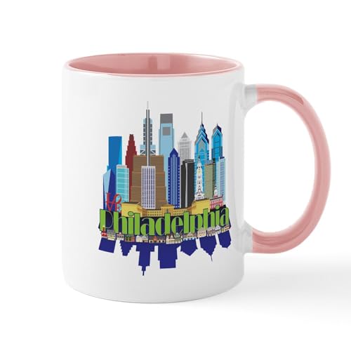 White/Pink Inside - Philly New Icon Mugs