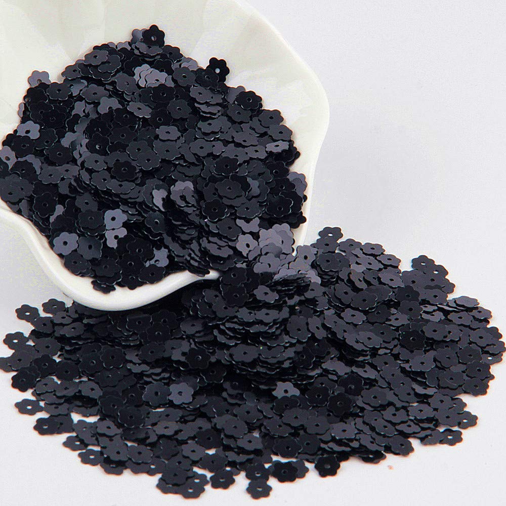 30g/Lot 4mm Square Black Sequin for Sewing - DIY Crafts, Dresses, Tablecloths, Backdrops & Curtains - Perfect for Women's Fashion, Home Decor & Party Decorations