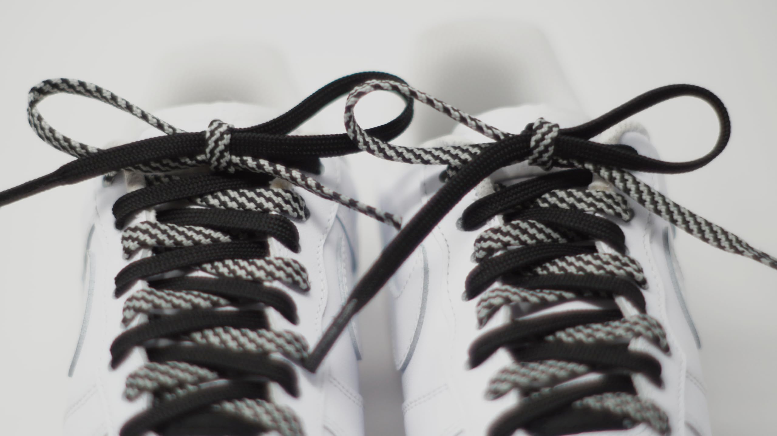 Easy to Tie Dual Colored Waxed Shoe Laces for Kids & Adults - Secure Fast Learning Shoelaces for Sneakers, Dress Shoes & Athletic Wear