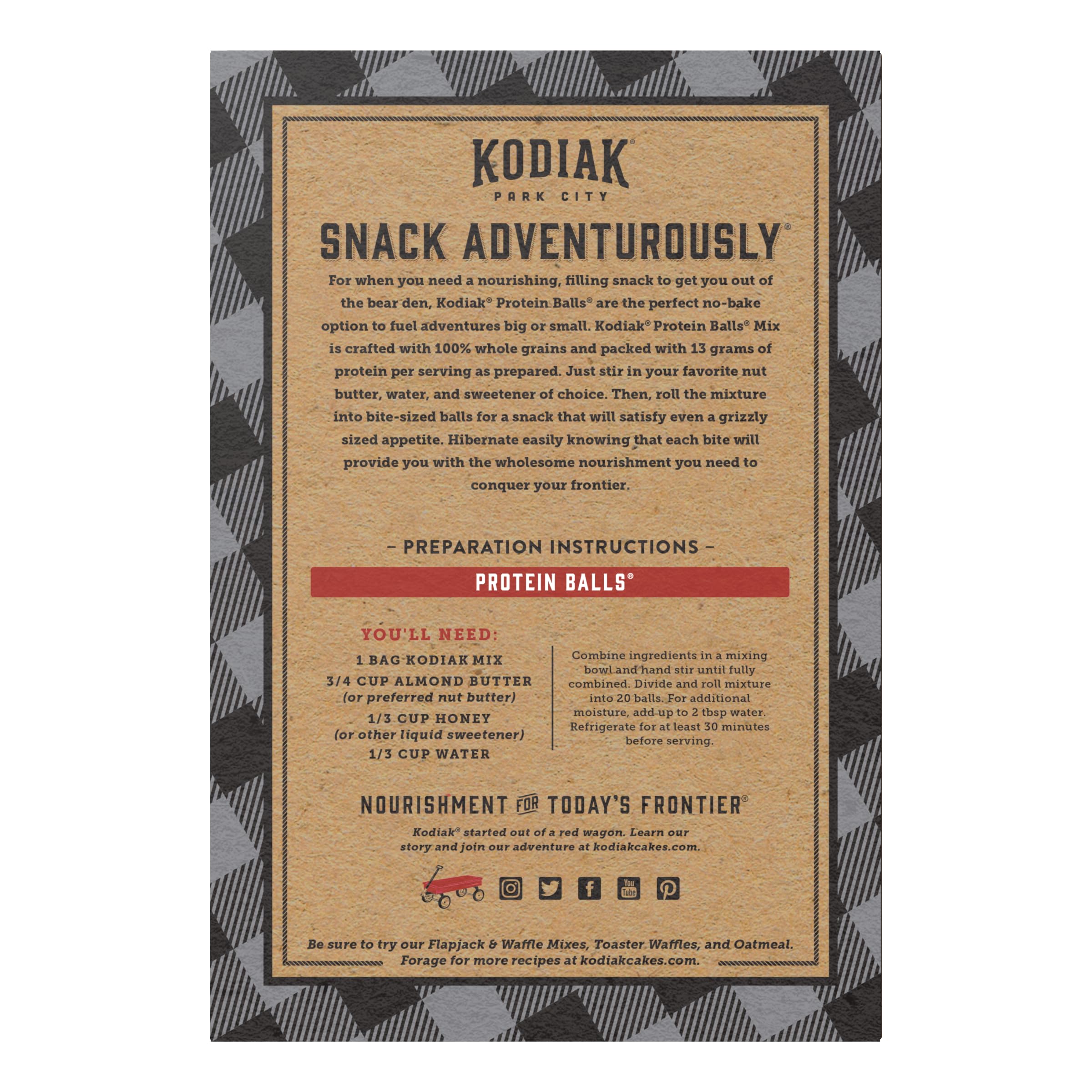 Kodiak Cakes Oatmeal Protein Ball Mix - Birthday Cake Flavor, High Protein Snack, 100% Whole Grains, Pack of 6 | Perfect for Healthy Breakfast, Post-Workout Fuel & On-the-Go Energy Boost