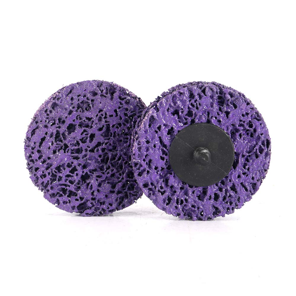 5PCS 3 Inch Strip Disc Wheels for Rust & Paint Removal - Surface Conditioning Abrasive Grinder Discs (Purple) - Perfect for Metal Cleaning, Auto Restoration & DIY Projects