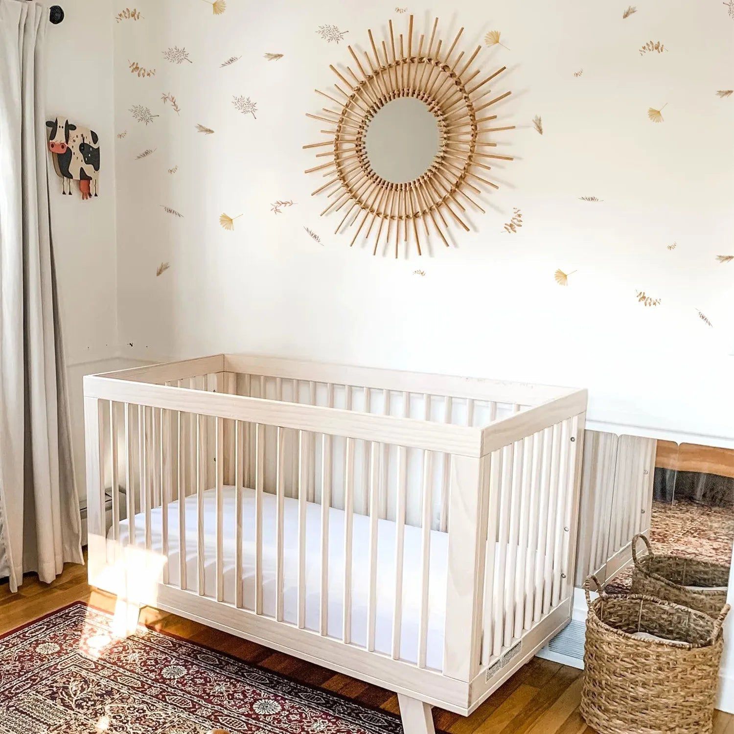 Boho Creative Leaves Wall Sticker - Nursery Decoration for Kids Room | Self-Adhesive Removable Wall Art for Baby Girl & Boy Bedroom, Playroom, Daycare (Set of 12) - Perfect for Nursery Themes, Birthday Parties & Home Decor