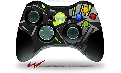 XBOX 360 Wireless Controller Skin - WraptorSkinz Baja Lime Green Decal for Gaming Protection