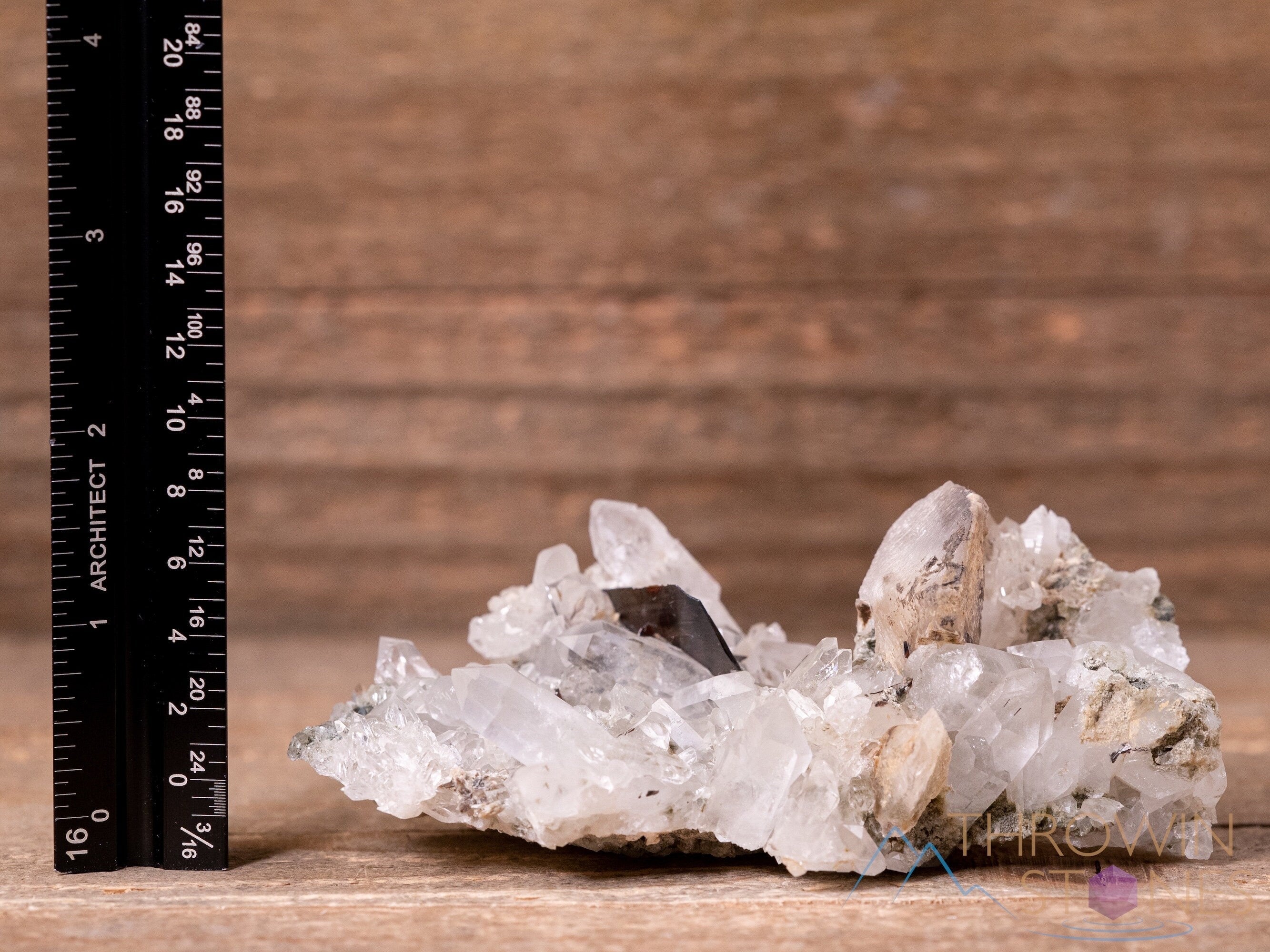 BROOKITE on QUARTZ with CALCITE Natural Crystal Cluster - Healing Stone Collection, Mineral Specimen for Home Decor, Unique Housewarming Gift (40461) | Perfect for Meditation Spaces, Office Desk Display & Crystal Healing Practices