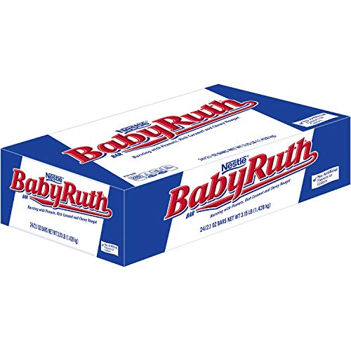 Baby Ruth Milk Chocolate Candy Bars - Bulk Pack of 72 (1.9 oz Each) | Ferrero Assorted Chocolate Treats for Parties, Halloween, Christmas & Office Snacks