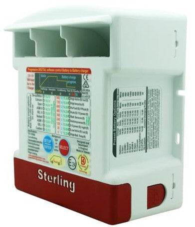 Sterling Power 12V to 48V DC Battery to Battery Charger - High Efficiency Power Converter for RVs, Boats, Solar Systems & Off-Grid Applications
