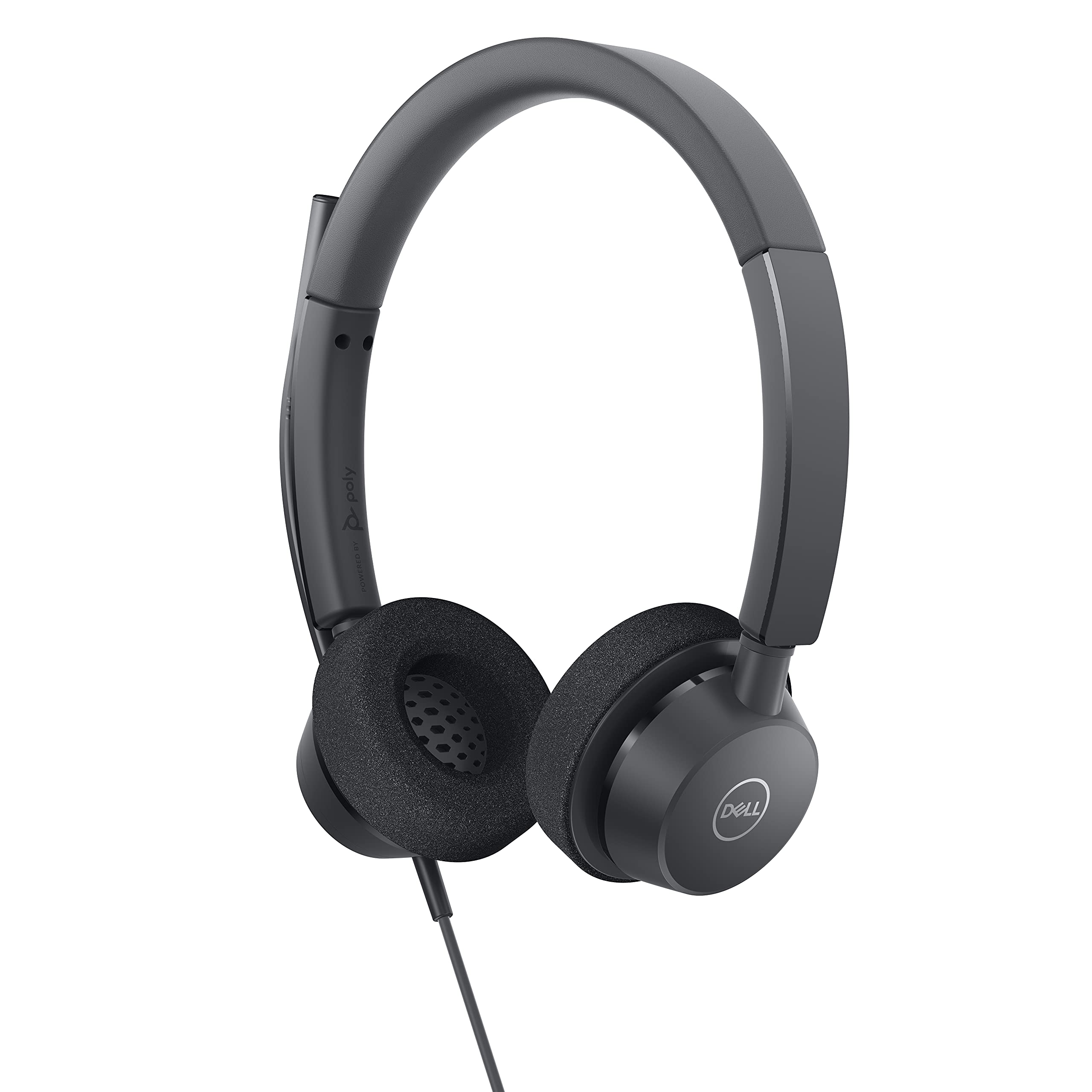 Refurbished Dell WH3022 Pro Stereo Headset - Noise Cancelling Wired Headphones with Mic for Office, Gaming & Call Centers - Compatible with PC, Laptop & Phone